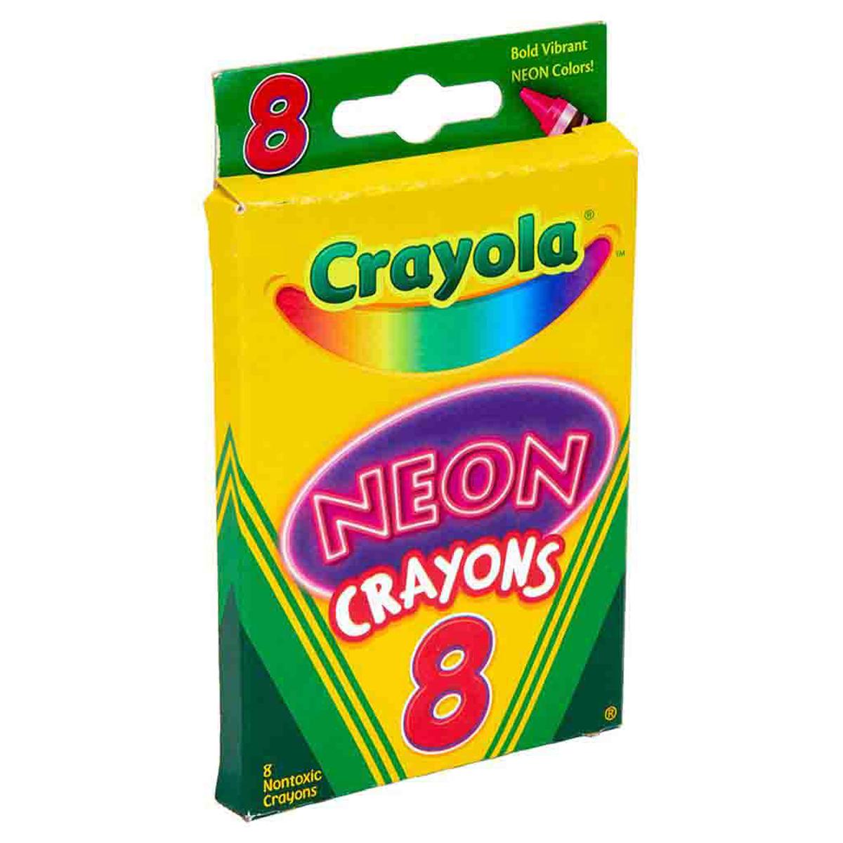 Hộp 8 Bút Sáp Màu Crayon Neon - Crayola 523418