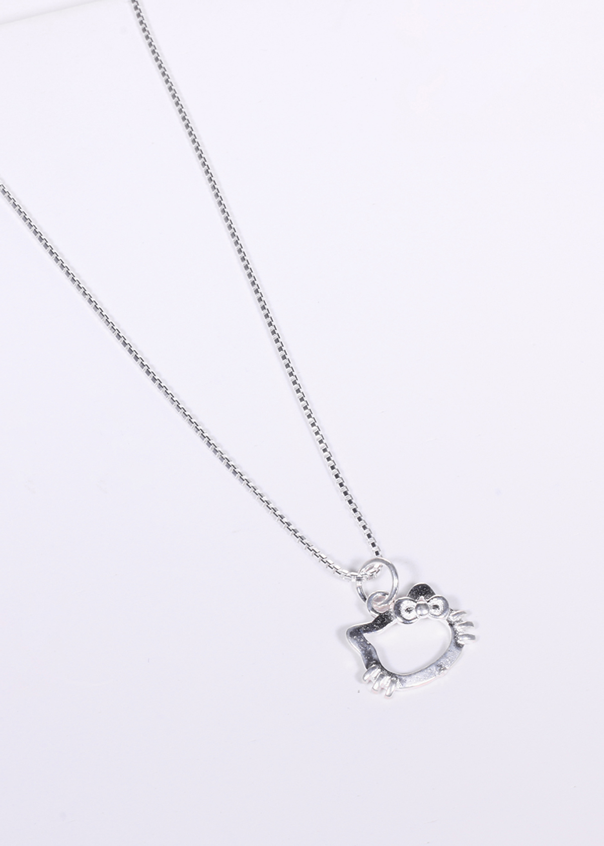 Dây chuyền bạc mặt mèo kitty