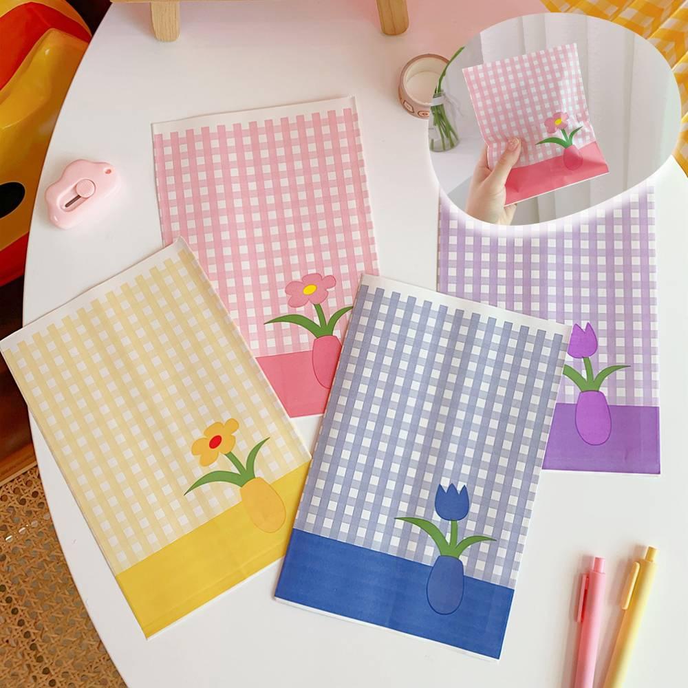 1 Túi Giấy Đựng Quà Họa Tiết Sọc Caro