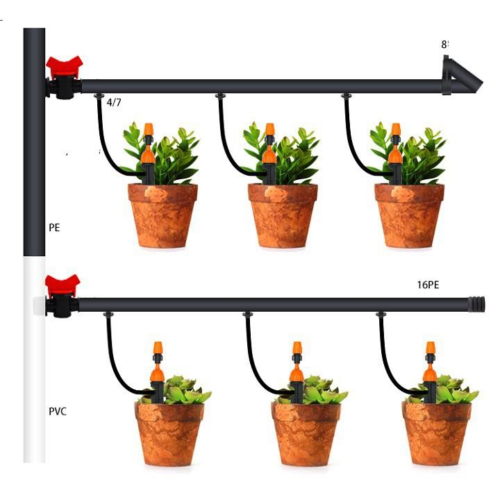 Bộ Kit Tưới Cây Tưới Phun Sương Và Nhỏ Giọt Cho Chậu Cây Ban Công