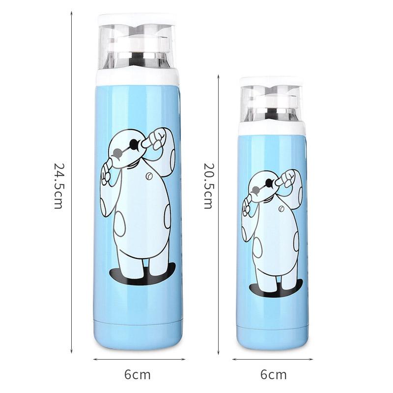 350/500Ml Tường Kép Thép Không Gỉ Bình Đựng Nước Hút Chân Không Hoạt Hình Dễ Thương Nhiệt Cốc Giáng Sinh Cho Trẻ Em cặp Đôi Quà Tặng