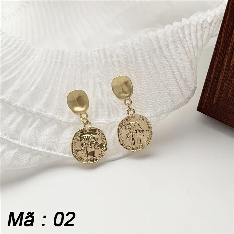 Bông Tai Thời Trang Phong Cách Hàn Quốc -Bông Tai Hợp Kim Vàng Xinh Xắn- Đính Đá Sang Trọng- Thời Trang Cá Tính