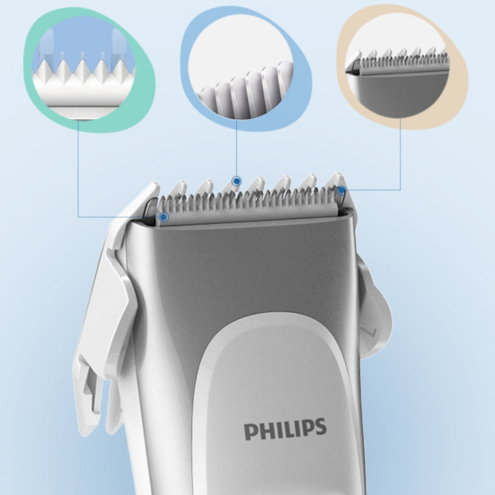 Tông đơ cắt tóc trẻ em nhãn hiệu Philips điện áp tự động công suất 2W