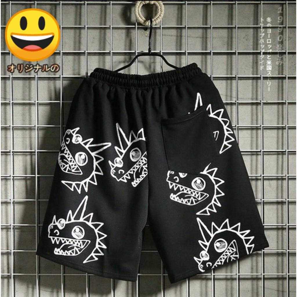 Quần Short ️ Họa Tiết Khủng Long ️ siêu kute thun co dãn 4 chiều cá tính thoải mái hoạt động, Quần short thun thể thao nam, Quần đùi nam thun poly thoáng mát cao cấp co dãn 4 chiều