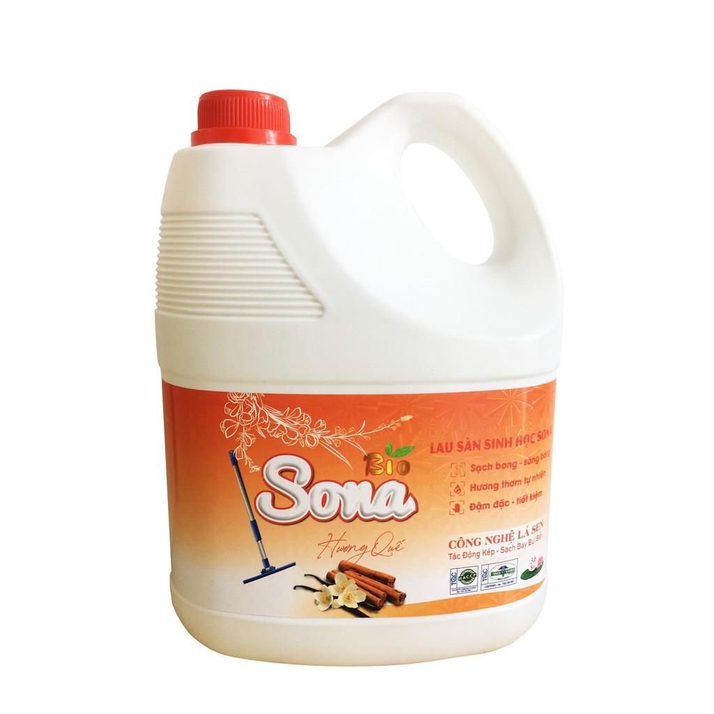 Nước Lau Sàn Sinh Học SoNa 3,6kg Hương Quế