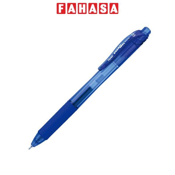 Bút Gel Bấm Energel 0.5 mm - Pentel BLN105-CX - Mực Xanh