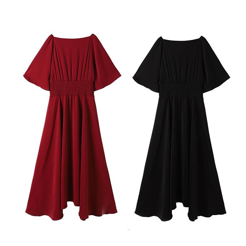 DRESS316-ĐẦM XÒE NHÚNG EO THIẾT KẾ S-6XL