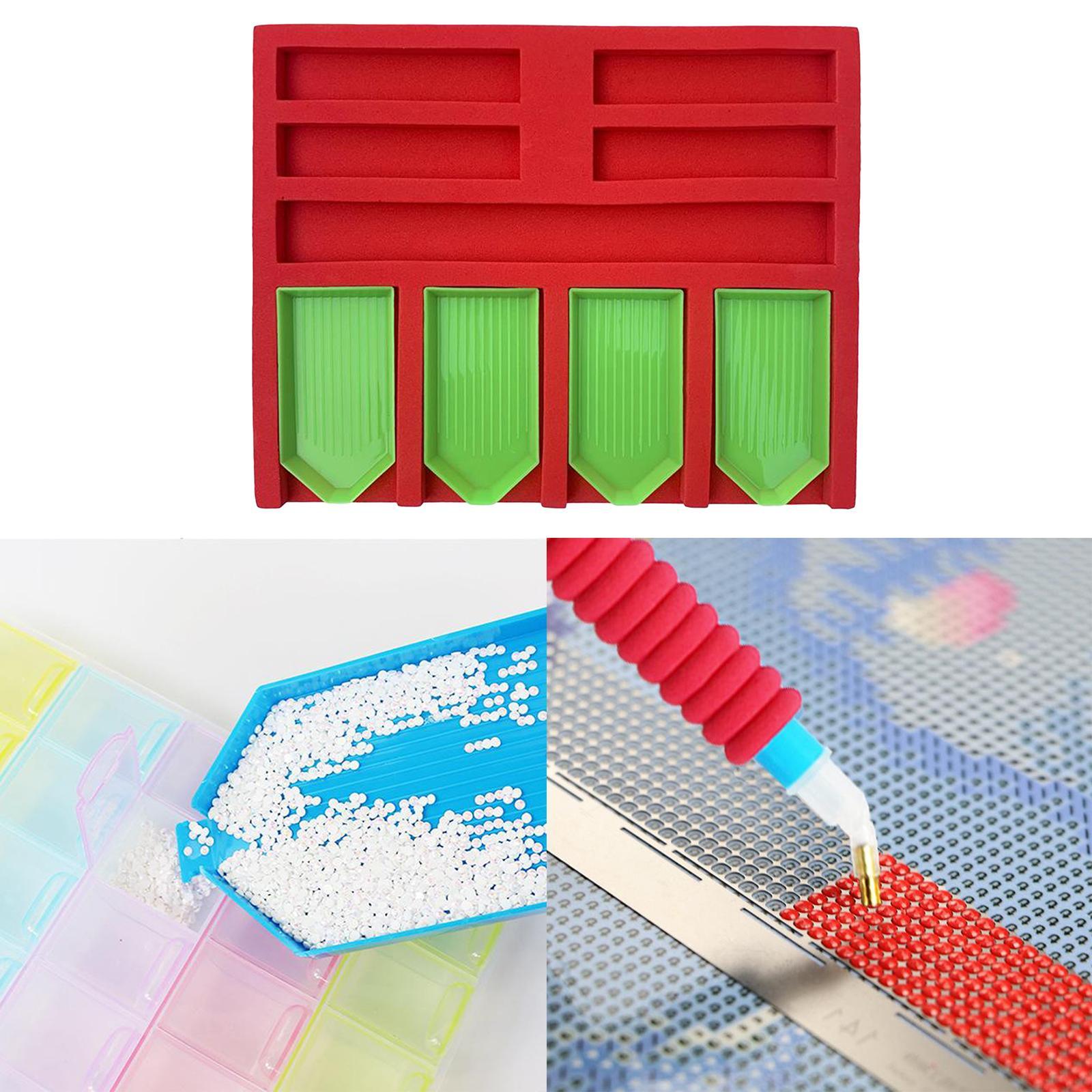 Diamond Painting Tray Organizer Holder DIY Diamond Painting Kits Drill Pens Tools Accessories for DIY Arts Crafts