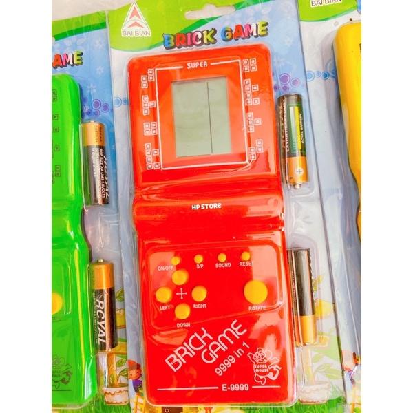 Bộ Máy Trò Chơi Game Điện Tử + Tặng Pin Nhiều Màu Cầm Tay Đồ Chơi Hàng Đẹp
