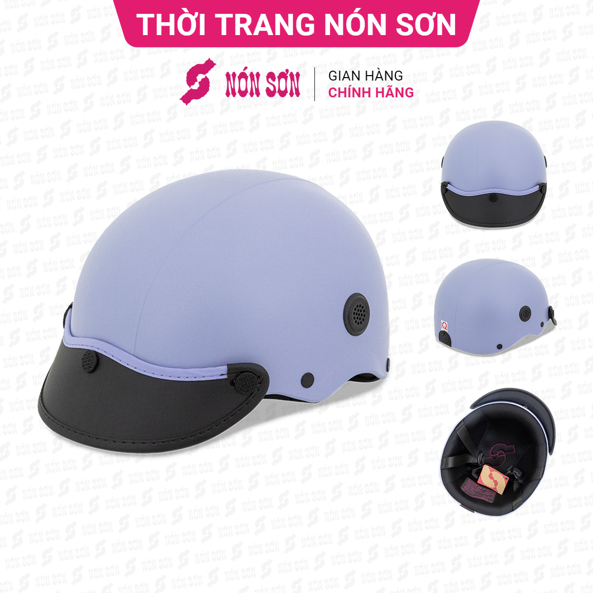 Mũ bảo hiểm nửa đầu lỗ thông gió chính hãng NÓN SƠN TG-TM448