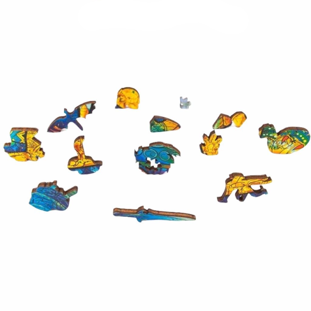 Bộ xếp hình gỗ đồ chơi  - ghép hình con vật độc đáo - Con Rồng- TGP014