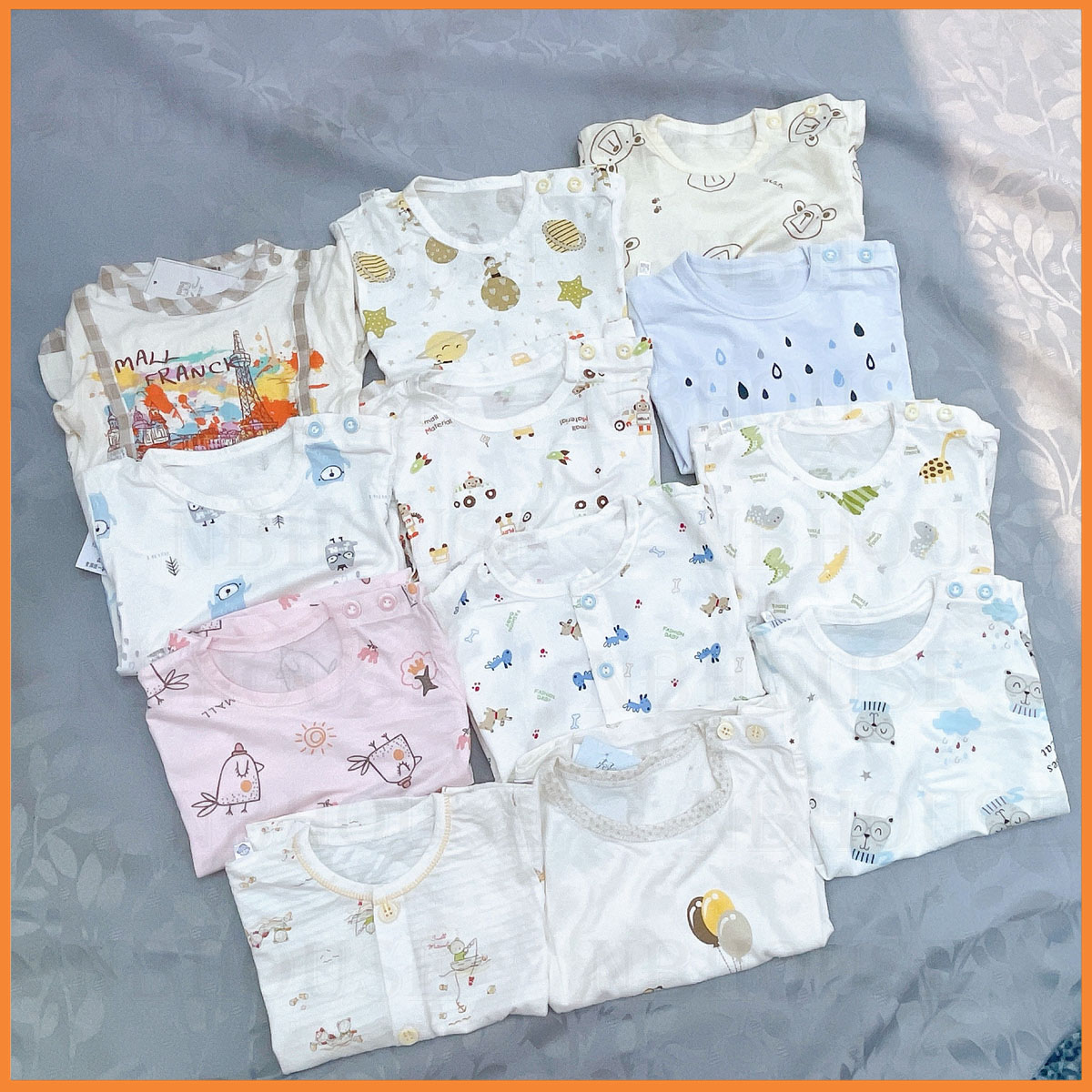 Set 3 Bộ Đồ Sơ Sinh Cotton Cho Bé Trai Và Bé Gái
