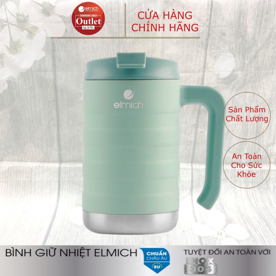 Cốc Giữ Nhiệt Inox 304 Nóng 8h Lạnh 12h ELMICH El8008 470ml