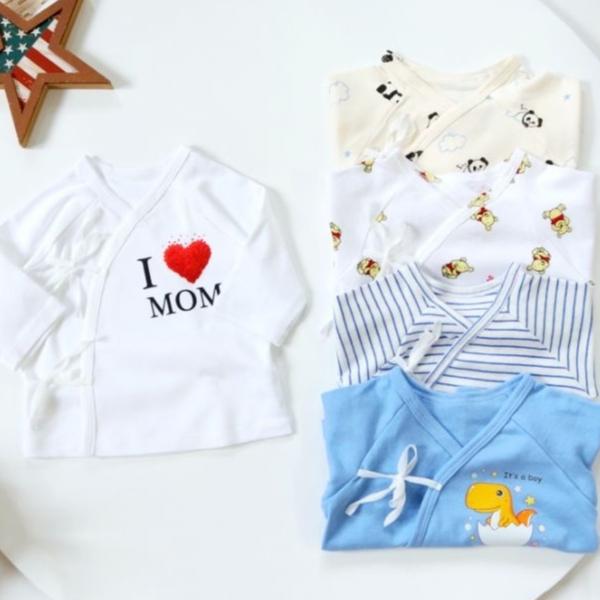 [Dưới 5kg] Áo sơ sinh cột dây dài tay cao cấp chất cotton đẹp, mềm cho bé - Hiệu Bunnybaby