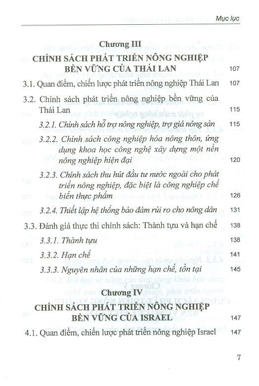 Nghiên Cứu So Sánh Chính Sách Nông Nghiệp Ở Trung Quốc, Thái Lan, Israel Và Bài Học Kinh Nghiệm Cho Việt Nam