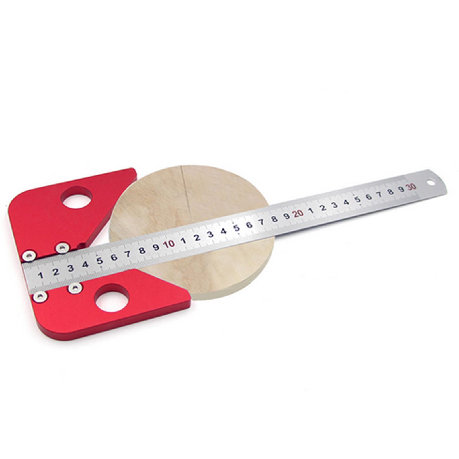 Center Scribe Center Finder Measuring Tool Woodworking Line Caliber Gauge 45/90 Degree Right Angle Line Gauge Carpenter