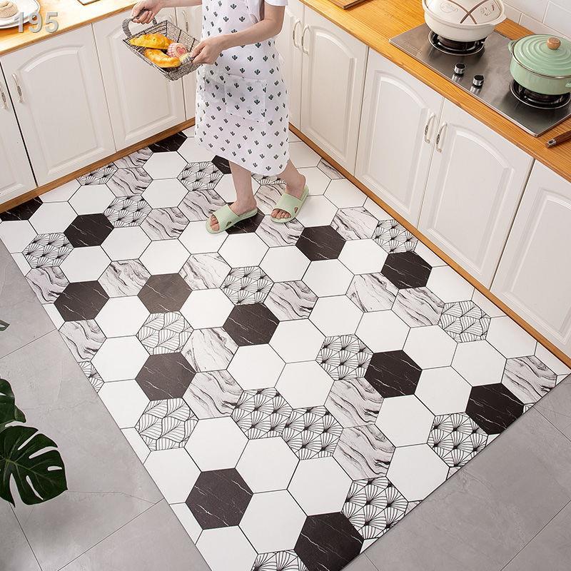 Thảm trải sàn nhà bếp, chống trơn trượt, bếp nhựa pvc không thấm nước, dầu, lau