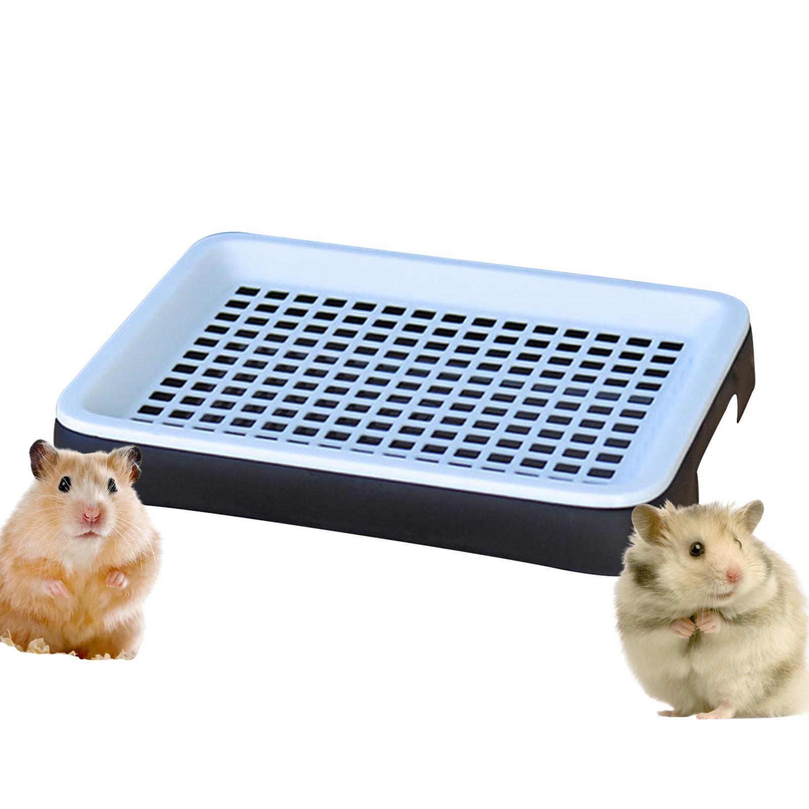 Rabbit Bedpan Portable Pee Pan Tray Guinea Pig Litter Pan for Hamster Guinea Pigs Birds Pet Supplies Small Animals