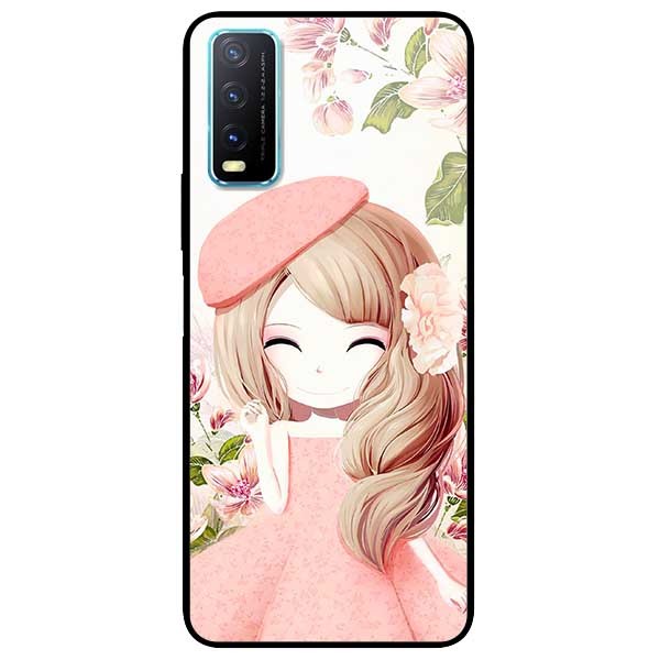 Ốp lưng dành cho Vivo Y20 - Y20s - Y12s mẫu Anime Cô Gái Váy Bông