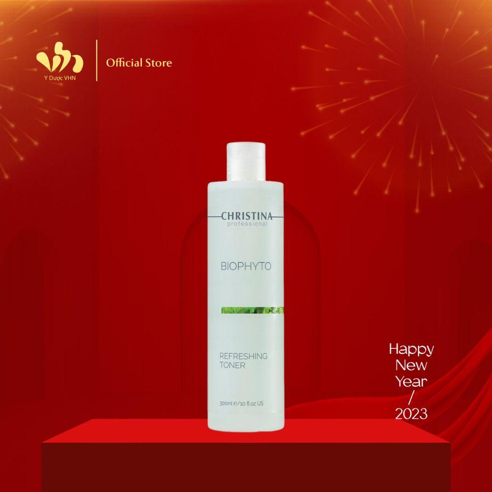 Nước Hoa Hồng Bio Phyto Refreshing Toner CHRISTINA Hỗ Trợ Se Khít Lỗ Chân Lông, Cân Bằng Độ Ẩm Cho Da 300ml