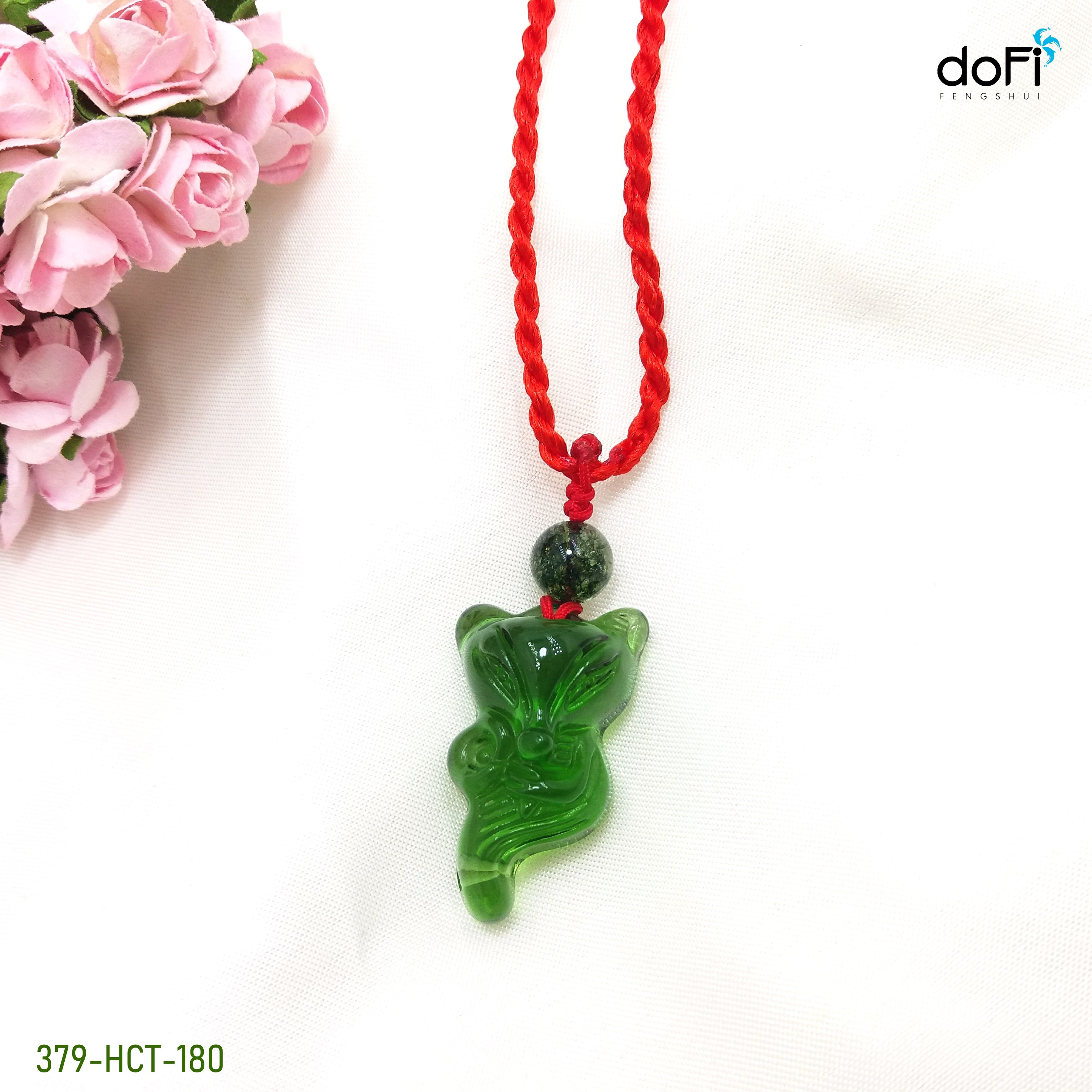 MẶT DÂY HỒ LY DÁNG ÔM HOA HỒNG ĐÁ TOPAZ XANH