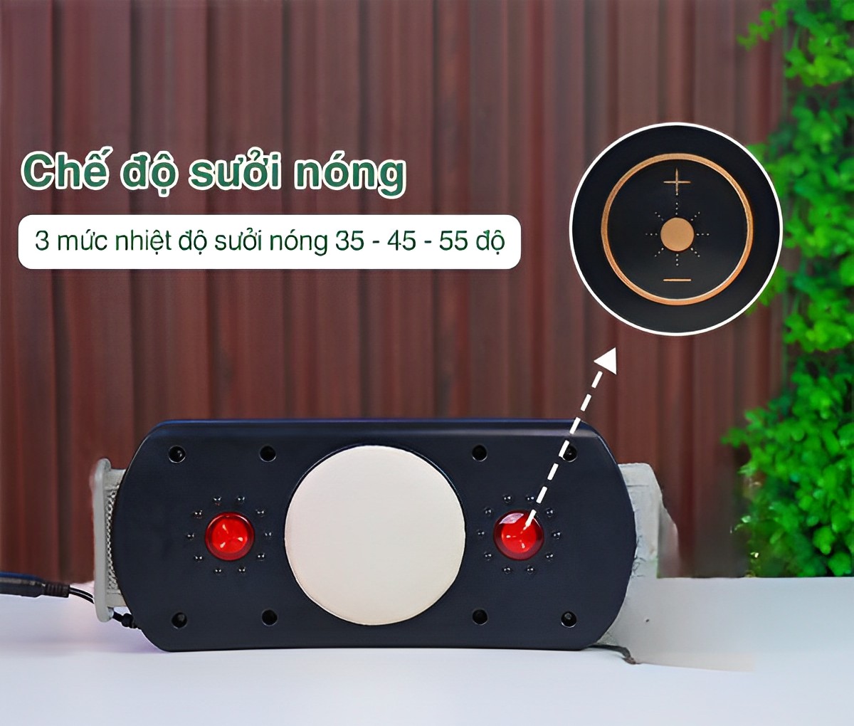 Máy massage bụng, đai matxa bụng công nghệ rung và nhiệt hồng ngoại, an toàn, mang lại vòng eo thon gọn