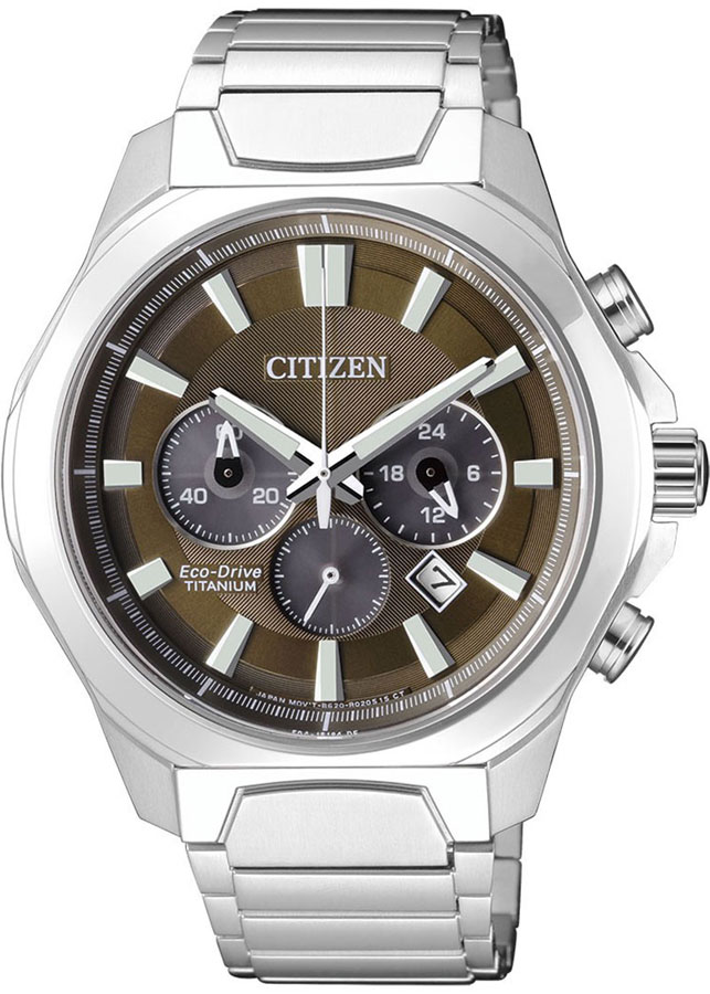 Đồng Hồ Nam Citizen Dây Titanium CA4320-51W - Mặt Nâu (Sapphire)