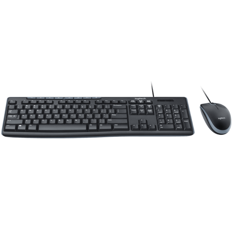 Bộ Bàn Phím Và Chuột Có Dây Logitech MK200 - Hàng Chính Hãng