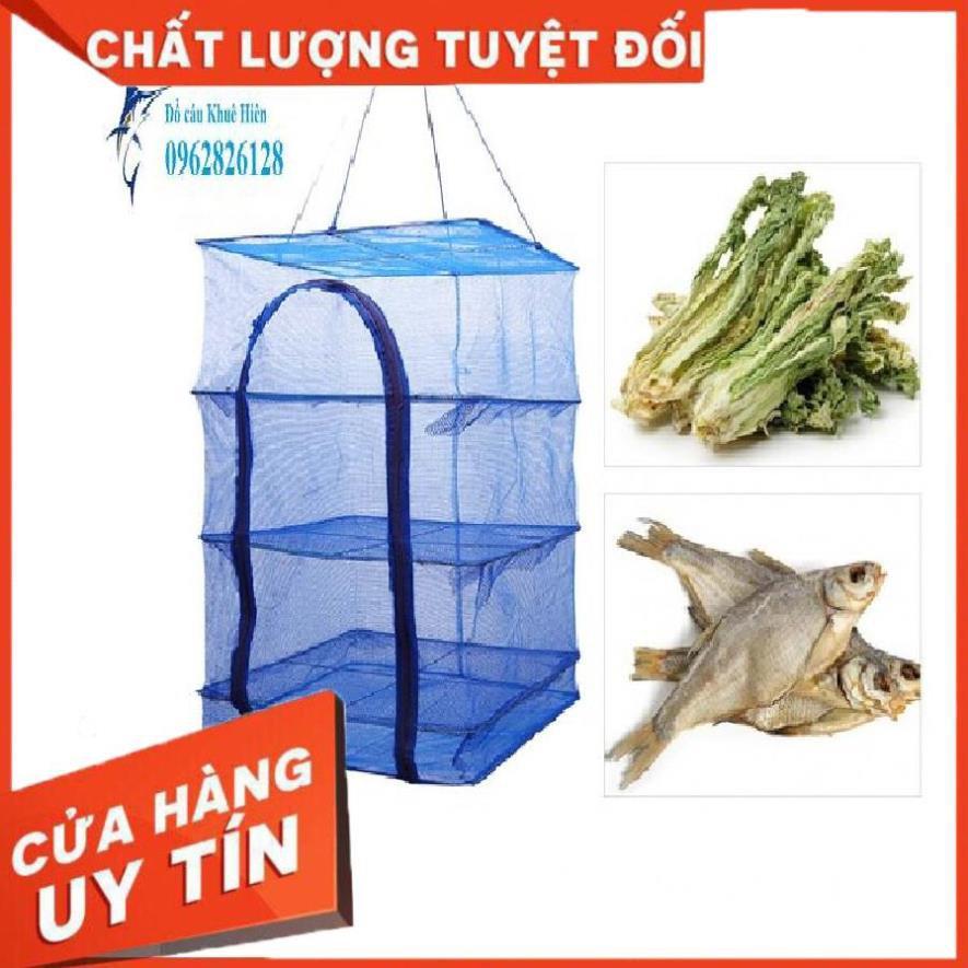 Lồng lưới treo 4 tầng để phơi cá khô - Lồng lưới treo 4 tầng để phơi cá khô