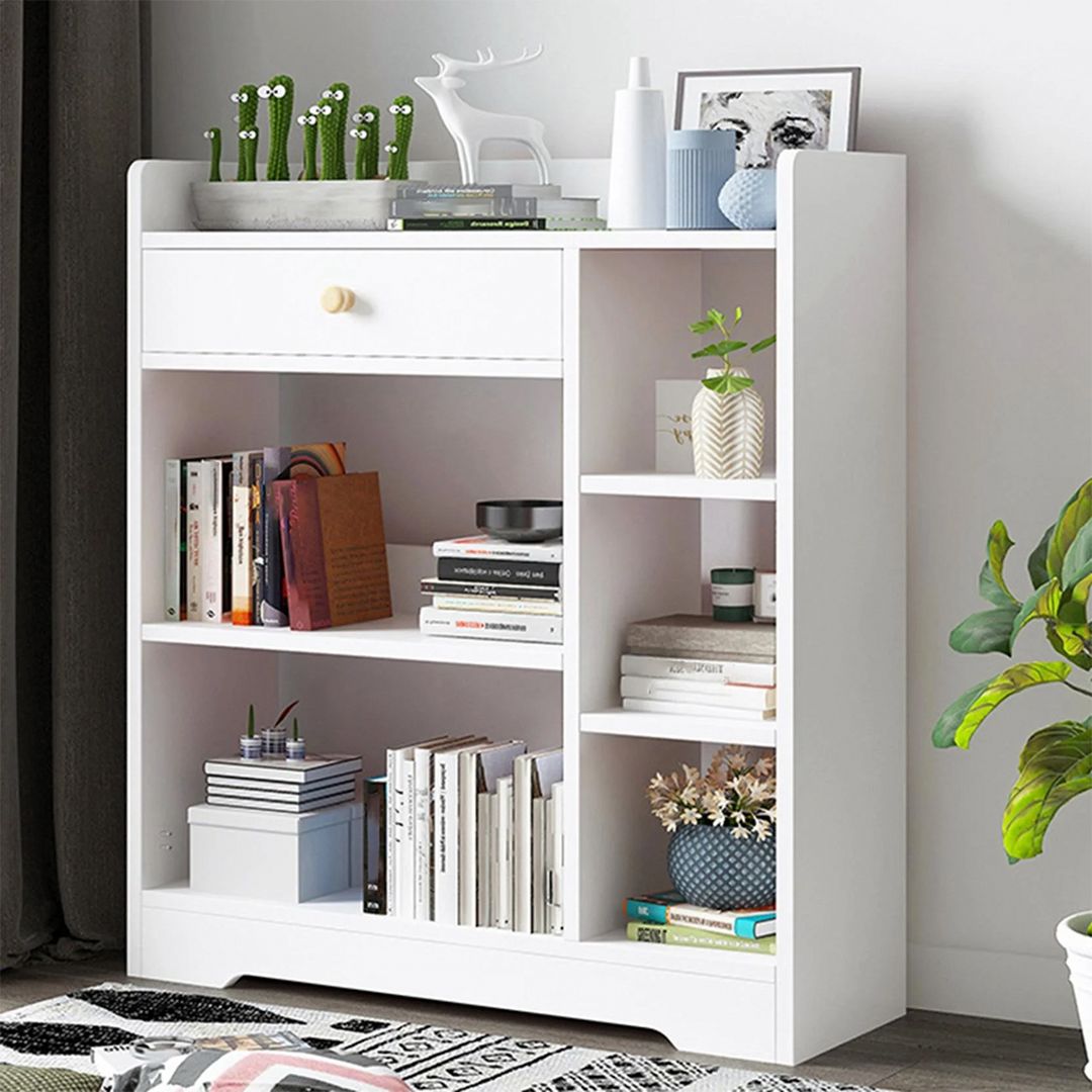 Giá đỡ sách gia đình bằng gỗ công nghiệp MDF đẹp SMLIFE Balid
