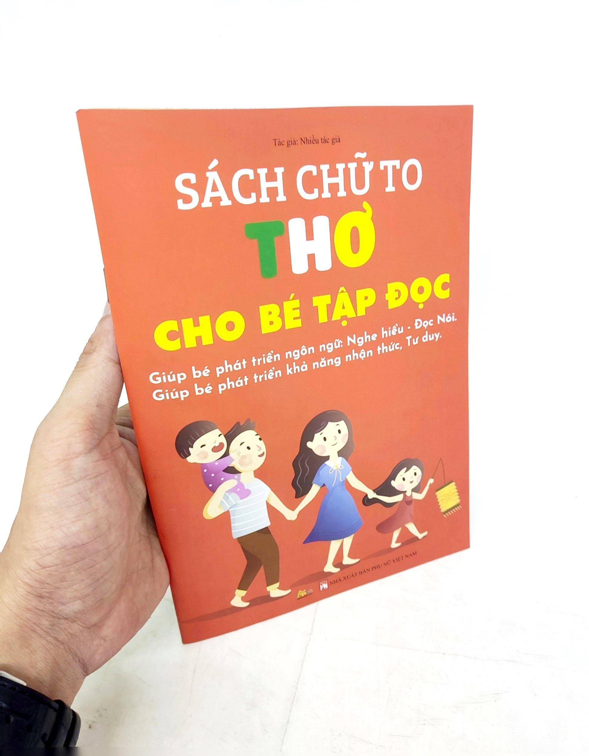 Sách Chữ To Thơ Cho Bé Tập Đọc