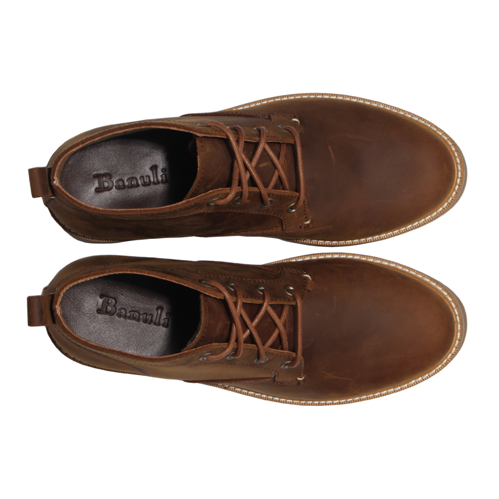 Giày Bốt Nam Banuli Da Bê Italian Chelsea Boots  H1CS1 (Da Veg Itali Mềm Dẻo, Đế Siêu nhẹ, Bảo Hành Trọn Đời)