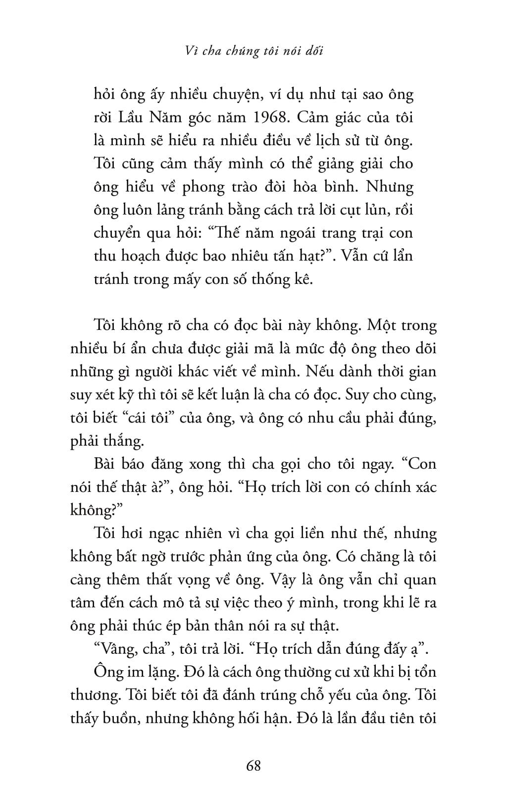 Sách - Vì Cha Chúng Tôi Nói Dối - Because Our Fathers Lied - Hồi Ức Về Sự Thật Và Gia Đình, Từ Cuộc Chiến Việt Nam Đến Tận Hôm Nay