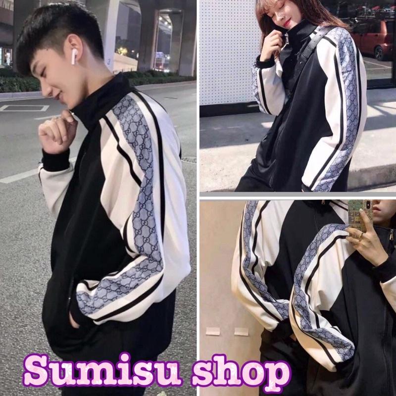 Hình ảnh Áo khoác dù bomber, áo gió mẫu GUCI nam nữ, Áo khoác dù, áo khoác bomber nam nữ, tổng hợp các mẫu hot nhất, Áo khoác gió nam nữ phong cách hiệu GUCCI kẻ sọc cánh tay siêu chất kiểu thời trang nam nữ