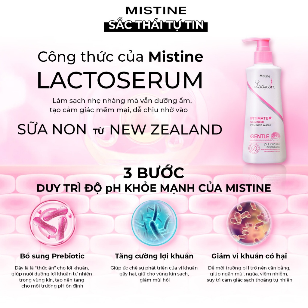 Dung dịch vệ sinh Mistine Ladycare Intimate Cleanser Cool