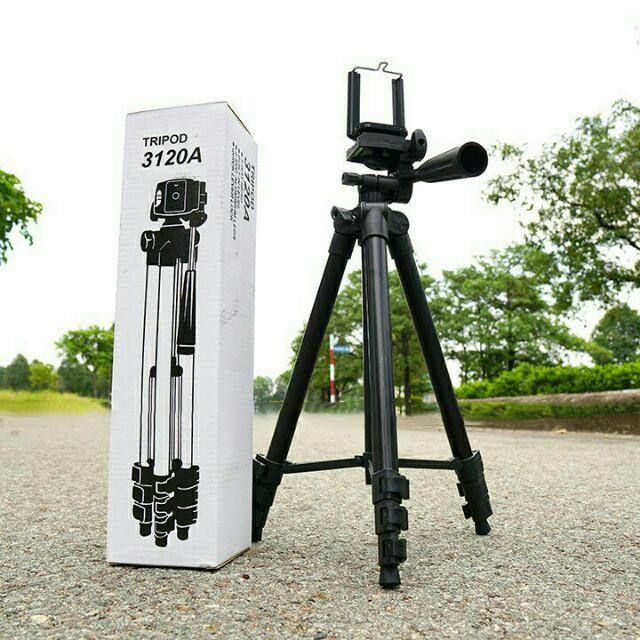 Chân tripod máy ảnh, điện thoại 3120A - Ổn định, chống rung sốc tốt - Kéo dài tối đa 106cm, gấp gọn 35cm - Dễ dàng