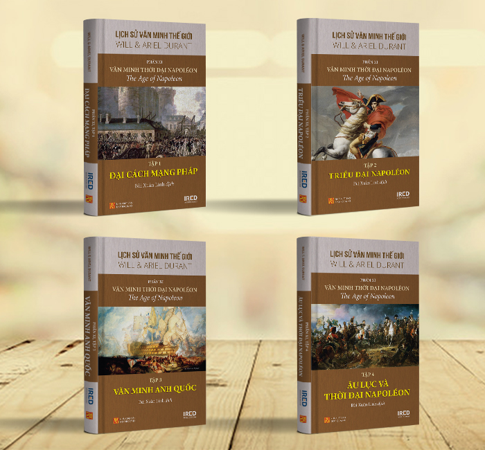 Sách IRED Books - Lịch sử văn minh thế giới phần 11 : Văn minh thời đại Napoléon (Bộ 4 tập) - Will Durant