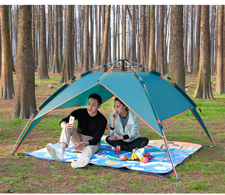 Lều cắm trại đi đu lịch tự động lều chống nước chống tia tử ngoại 2 lớp 3in1
