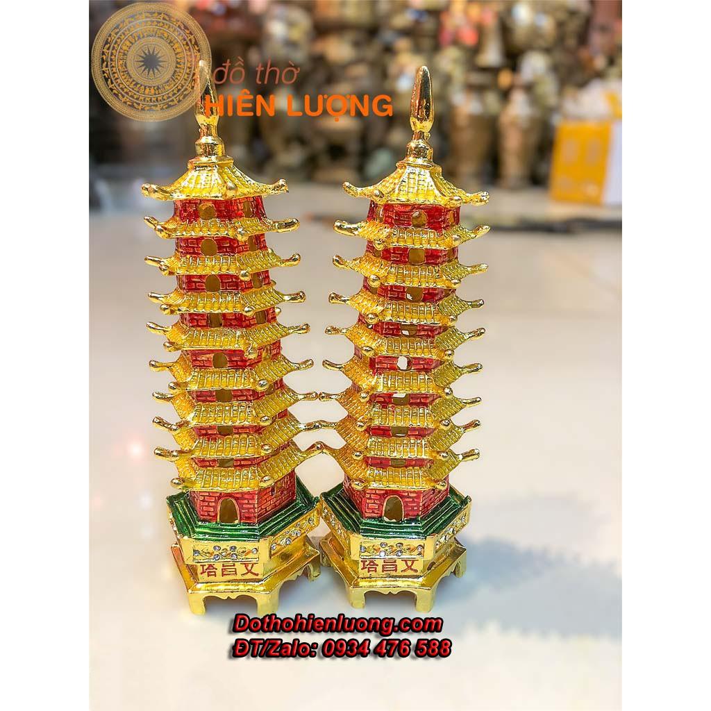 Tháp Văn Xương Màu 9 Tầng Cao 20cm