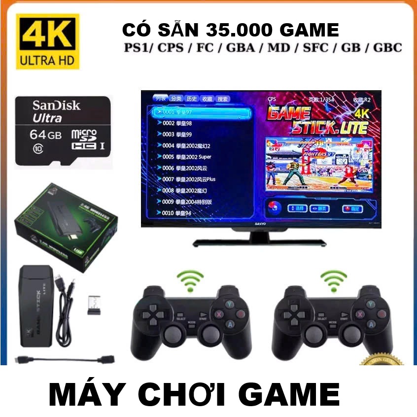 Máy ChơiGame Trên Tivi X2 Pro Ram 2G Chip S905 – Chơi 3D PSP, PS1 Mượt, 35.000Gam, 2 Tay Cầm Mới đèn ốp trần