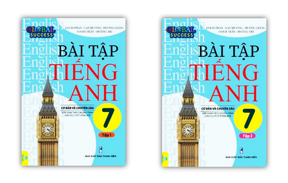 Sách - Combo Bài Tập Tiếng Anh 7 tập 1 + 2 Cơ Bản Và Chuyên Sâu
