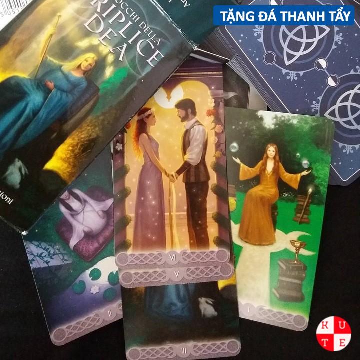 Bộ Bài Tarot Triple Goddess 78 Lá Bài Tặng File Tiếng Anh Và Đá Thanh Tẩy