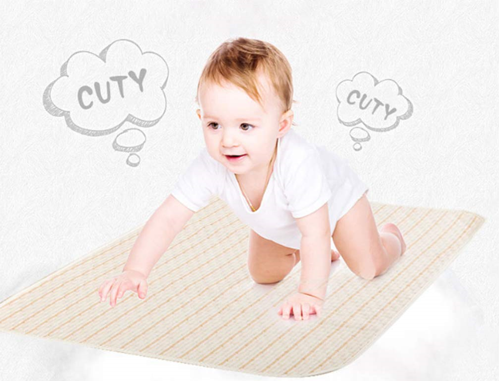 Size 50x70cm - Siêu tấm lót chống thấm cho bé 4 lớp Cotton Organic SUPERMAT