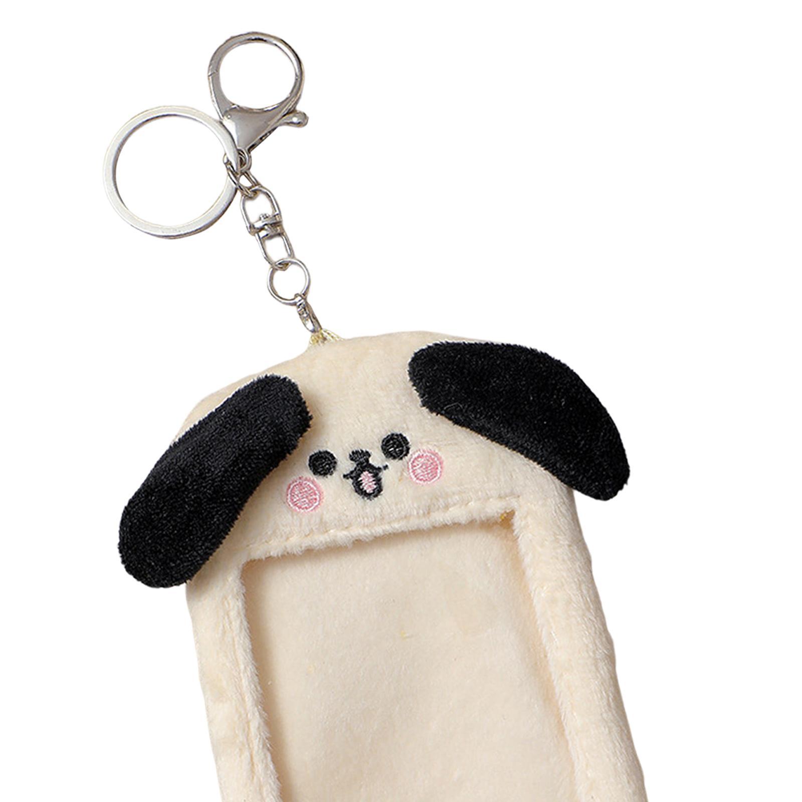 Plush Photocard Holder Protective Case Pendant Protection Sleeve Stationery for Shoulder Card Picture