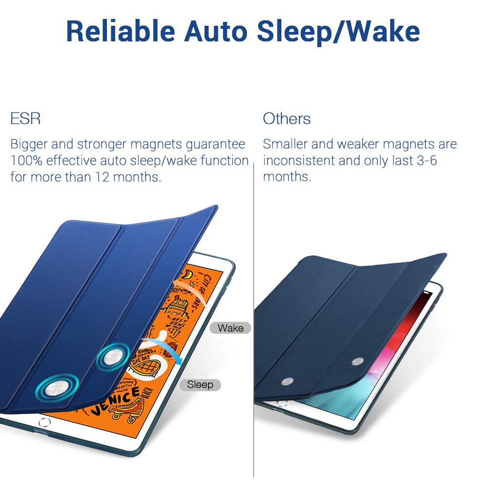 Bao da Dành Cho iPad Mini 5 2019 ESR Rebound Slim Smart Case_ Háng Nhập Khẩu