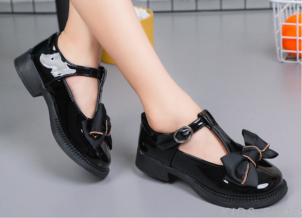 Giày búp bê da bóng bé gái phong cách hàn quốc GB247