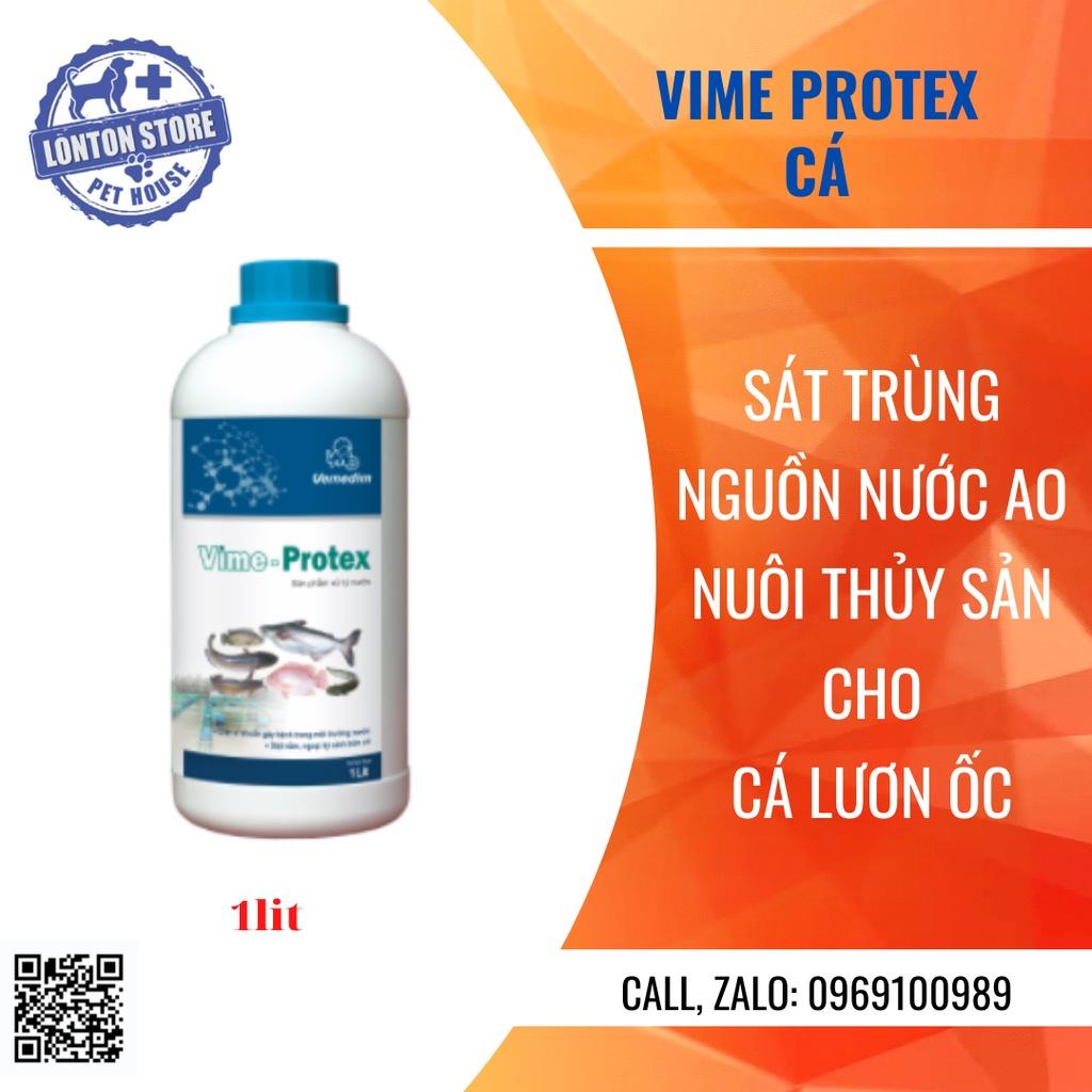 Hình ảnh VEMEDIM Vime-Protex cá, xử lý nước, diệt khuẩn ao nuôi cá, chai 1lit Vime Protex - Lonton store