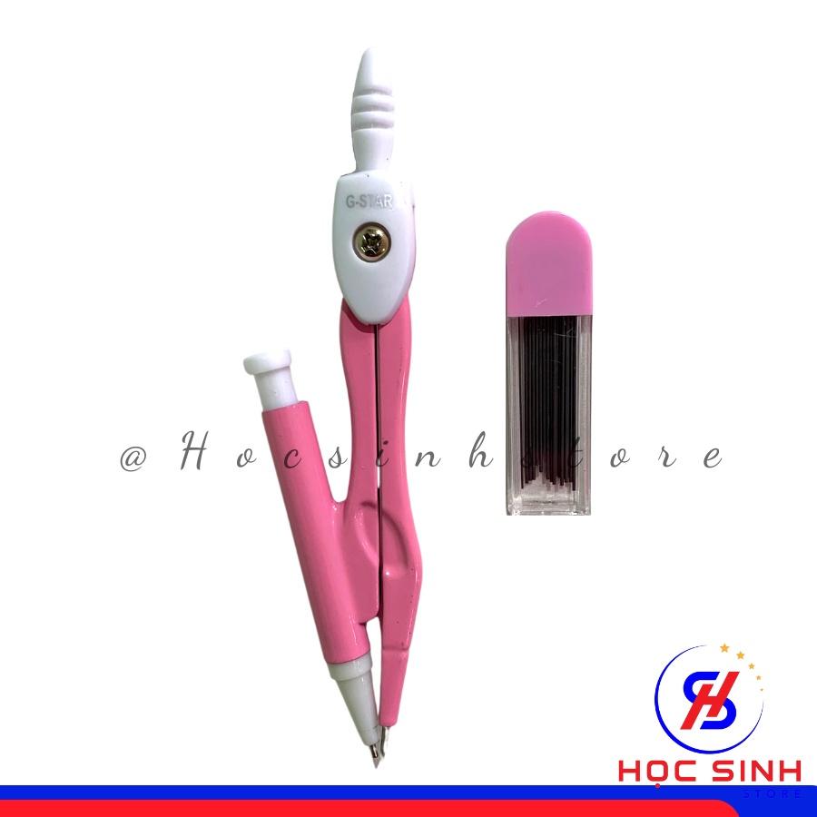 Compass chì bấm chất lượng cao Gstar GS-01 kèm ruột chì bấm ( 3 màu xanh,hồng,vàng )