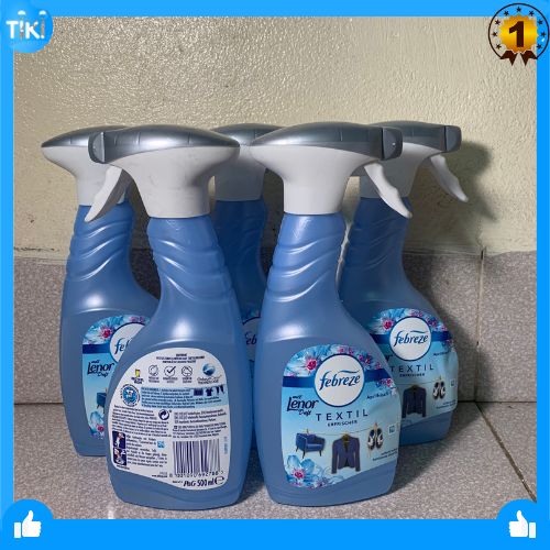 Lenor Đức chai xịt thơm đồ vải, sofa, rèm... Lenor Febreze April Frisch dung tích 500ml thơm ngát hương hoa