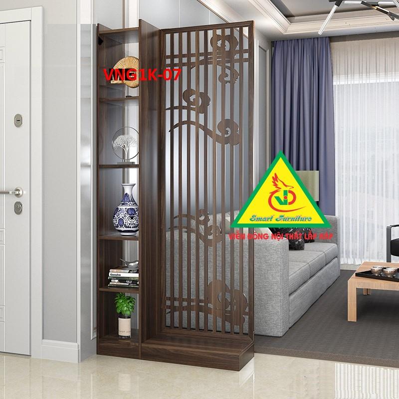 Vách ngăn liền kệ gỗ MDF VN1K-01 - Nội thất lắp ráp Viendong Adv